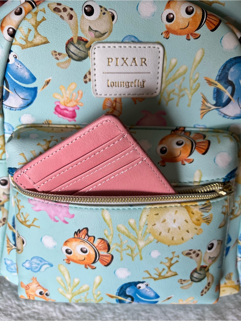 Loungefly Disney Pixar Finding Nemo Watercolor Mini Backpack
